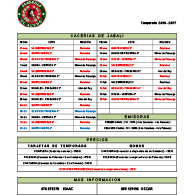 Calendario de cacerias
